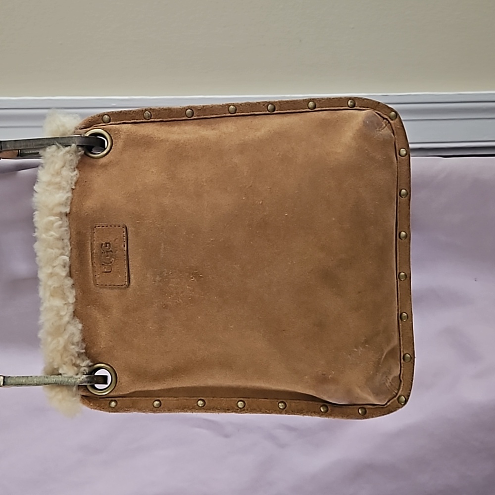UGG Chestnut Suede Crossbody Bag